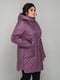 Куртка прямого силуету фіолетова | 6712423 | фото 3