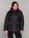 Двухсторонняя куртка прямого силуэта (розовый, черный) | 6712425 | фото 2