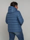 Двухсторонняя куртка прямого силуэта (джинсовый, пудровый цвет) | 6712427 | фото 5