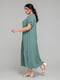 Сукня оливкового кольору з американського крепу | 6712437 | фото 4