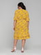 Шифоновое желтое платье с принтом | 6712438 | фото 6