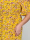 Шифоновое желтое платье с принтом | 6712438 | фото 7