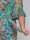 Шифонова сукня м'ятного кольору з яскравим принтом | 6712440 | фото 7
