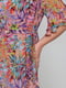 Шифонова сукня персикового кольору з яскравим принтом | 6712441 | фото 6