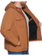 Куртка коричневая с подкладкой из меха | 6712458 | фото 4