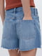 Винтажные синие джинсовые шорты | 6712507 | фото 3