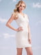 Платье молочного цвета с принтом | 6712511 | фото 4