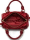 Оксамитова червона сумочка з логотипом | 6712521 | фото 3