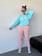 Спортивний костюм теплий блакитно-рожевий | 6713073 | фото 3