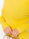 Джемпер у рубчик прямий з коміром-стійкою жовтий | 6713226 | фото 5