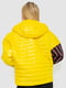 Куртка короткая с синтепоном свободного кроя желтая | 6713256 | фото 4