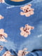 Пижама плюшевая на резинке синяя с принтом | 6713268 | фото 5