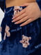 Пижама плюшевая на резинке синяя с принтом | 6713271 | фото 6