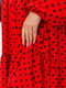 Коротка сукня вільного крою червона в горошок | 6713273 | фото 6