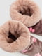 Тапочки-сапожки плюшевые серые с принтом | 6713340 | фото 6