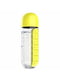 Бутылка для воды с таблетницей Pill Vitamin Water Bottle Yellow | 6713556