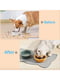 Нековзний силіконовий килимок-підставка під миски для собак та котів з піднятими краями, водонепроникний UrbanPet, сірий | 6713880 | фото 4