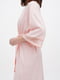 Халат рожевий трикотажний з поясом | 6713913 | фото 4