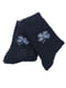Шкарпетки теплі з хутром норки «Flower» сині | 6714241 | фото 2