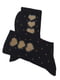 Шкарпетки теплі з верблюжої вовни «Hearts» чорні | 6714250 | фото 2