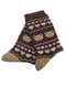 Шкарпетки теплі з ангорою «Ведмежатко» коричневі | 6714259 | фото 2