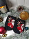 Новорічні шкарпетки «Санта і Олені» чорні ароматизовані | 6714751 | фото 4
