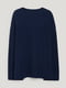 Пуловер вільного крою темно-синій | 6721107 | фото 5