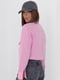 Укороченная розовая рубашка с накладным карманом | 6721607 | фото 2