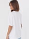 Однотонная белая футболка в стиле oversize | 6721636 | фото 2