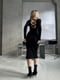 Чорна сукня-футляр з шнуруванням на спині | 6721698 | фото 3