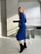 Синя сукня-футляр з шнуруванням на спині | 6721699 | фото 2