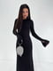 Чорна сукня-футляр з розкльошеним рукавом | 6721721 | фото 3