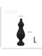 Анальна пробка Adrien Lastic Amuse Big Black (L) з двома переходами, макс. діаметр 4,4 см | 6715032 | фото 2