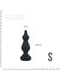 Анальна пробка Adrien Lastic Amuse Mini Black (S) з двома переходами, макс. діаметр 3 см | 6715034 | фото 2