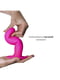 Дилдо з присоскою Adrien Lastic Hitsens 4 Pink, відмінно для страпона, діаметр 3,7см, довжина 17,8см | 6715040 | фото 3