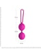 Вагінальні кульки Adrien Lastic Geisha Lastic Balls BIG Magenta (L), діаметр 4 см, вага 90 г | 6715055 | фото 2