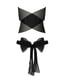 Комплект білизни AMORE SET black - Passion: стрінги і ліф у вигляді подарункової стрічки з бантом | 6715159 | фото 4