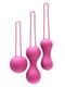 Набір вагінальних кульок Je Joue - Ami Fuchsia, діаметр 3,8-3,3-2,7см, вага 54-71-100гр | 6716694