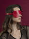 Маска на очі Feral Feelings - Blindfold Mask, натуральна шкіра, червона | 6716966 | фото 2