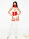 Еротичний костюм медсестри "Розпусна Аеліта" XS-S, боді на блискавці, маска, панчішки | 6717054