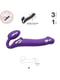 Безремінний страпон з вібрацією Strap-On-Me Vibrating Violet XL, діам. 4,5 см, пульт ДК, регульовани | 6717310 | фото 2