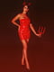 Сукня лакована червона "Спокусниця Марго" XS/S, блискавка на всю довжину позаду | 6717384 | фото 3