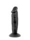 Фалоімітатор із присоскою Real Body — Real Zack Black, TPE, діаметр 3,7 см | 6717485