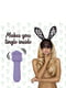 Мінівібратор FeelzToys Magic Bunny Purple з двома насадками | 6717687 | фото 3
