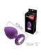 Анальна пробка з кристалом MAI Attraction Toys №49 Purple, довжина 9,5 см, діаметр 4 см | 6717857 | фото 2