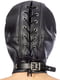 Капюшон для БДСМ зі знімною маскою Fetish Tentation BDSM hood in leatherette with removable mask | 6717899 | фото 2