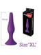 Анальна пробка з присоскою MAI Attraction Toys №35 Purple, довжина 15,5 см, діаметр 3,8см | 6718114 | фото 3