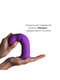 Двошаровий ділдо з вібрацією Adrien Lastic Hitsens 3 Purple, відмінно для страпона, діаметр 4 см, до | 6718150 | фото 3