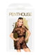 Комплект cукня з баскою, прикрасою та стрінгами Penthouse - Poison Cookie Black L/XL | 6718307 | фото 3