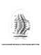Мастурбатор-яйце Tenga Egg Tornado зі спірально-геометричним рельєфом | 6718383 | фото 3